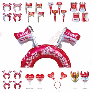 I LOVE INDONESIA / Balon HUT RI 17 Agustus / BALON BANDO/BALON PENTUNGAN