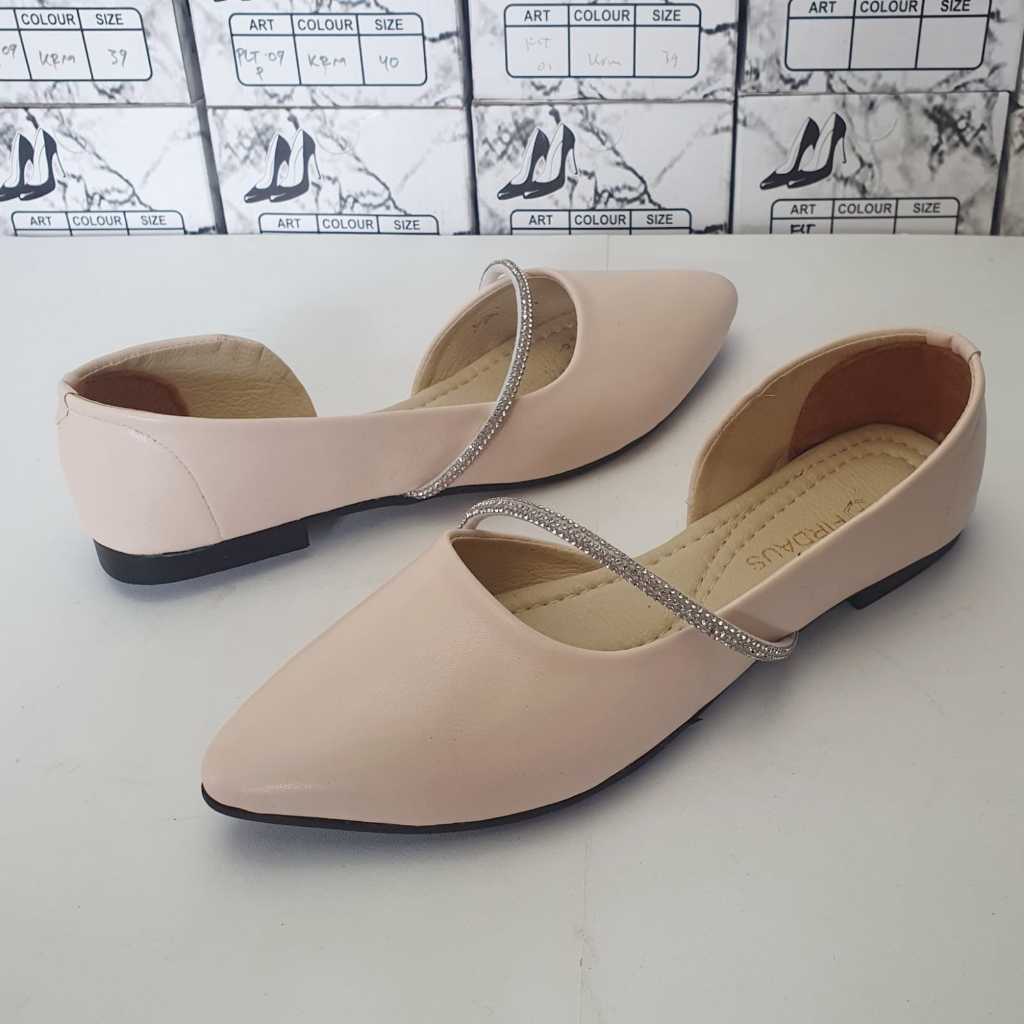 LUFIDA รองเท้าส้นแบนผู้หญิง Slip On Mules รองเท้าส้นแบนผู้หญิง FD-018