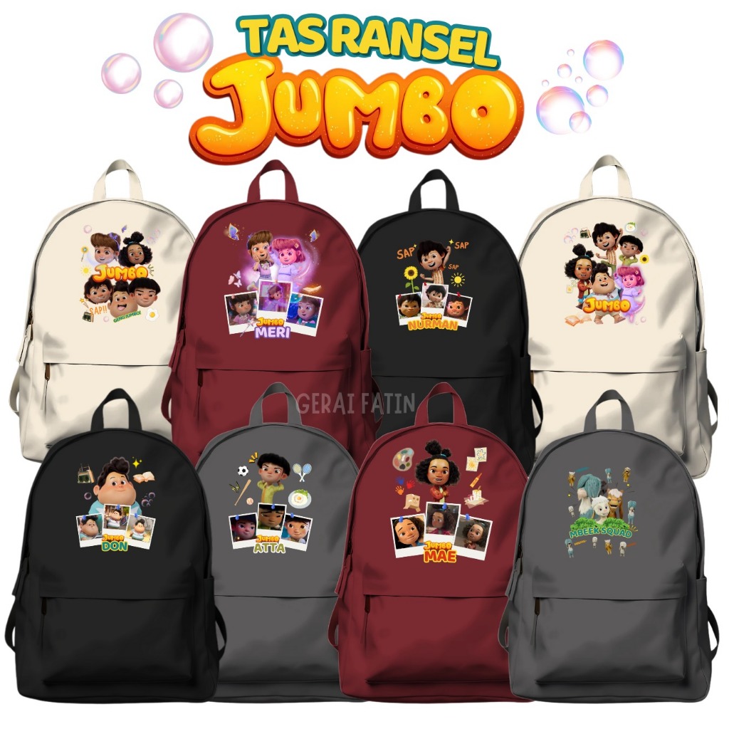 JUMBO CARTOON CHILDRENS SCHOOL BACKPACK / ELEMENTARY SCHOOL, MIDDLE SCHOOL, HIGH SCHOOL CHILDRENS BA