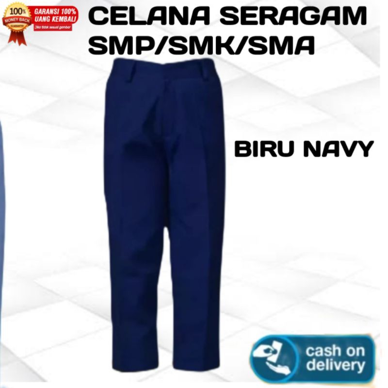 SCHOOL UNIFORM PANTS สําหรับ JUNIOR HIGH SCHOOL, VOCATIONAL SCHOOL, HIGH SCHOOL, BLUE, GREY, BLACK, 
