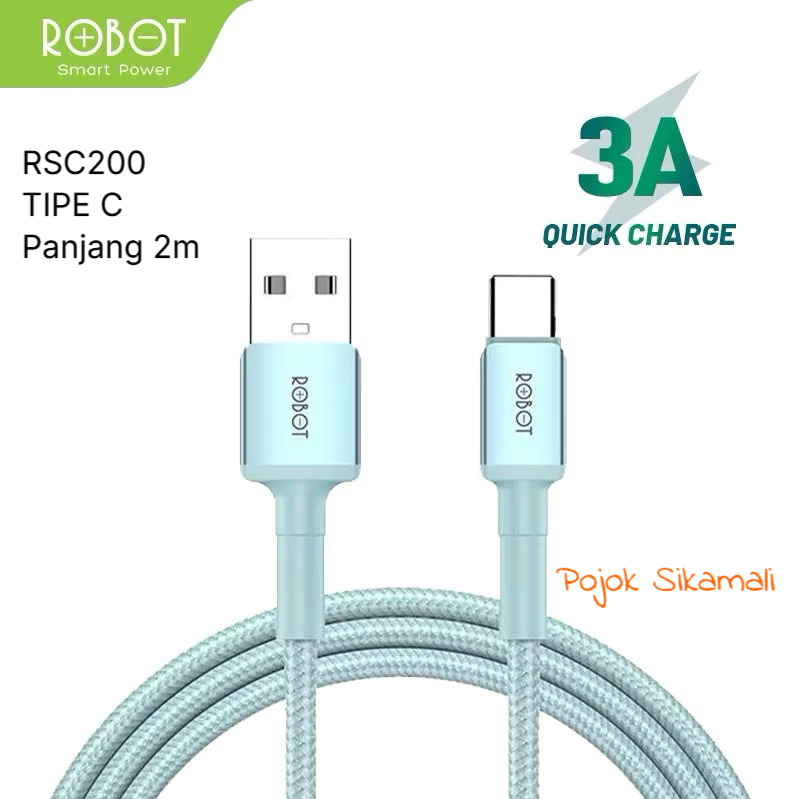 Original ROBOT RSC100 RSC200 2.4A TYPE C 3A Data Cable