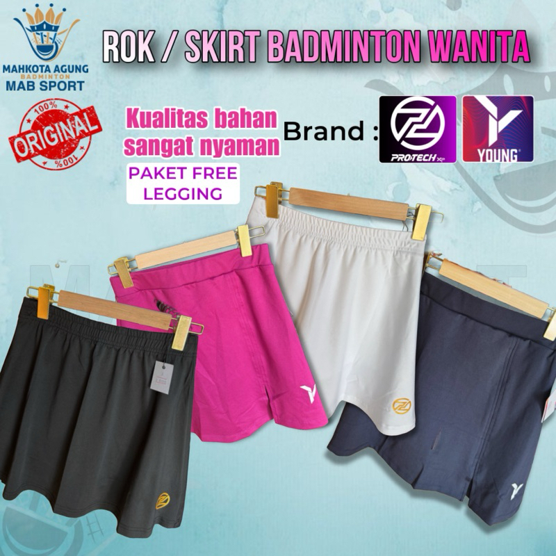 SKIRT BADMINTON ดั้งเดิมจากผลิตภัณฑ์ที่ดี, SOFT STRECH MATERIAL, YOUNG และ PROTECH BRAND