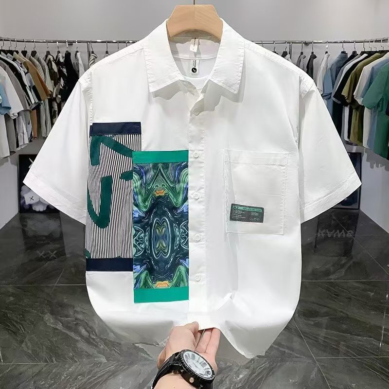 Bohe Boxy Shirt Black/Boxy Shirt สีขาว