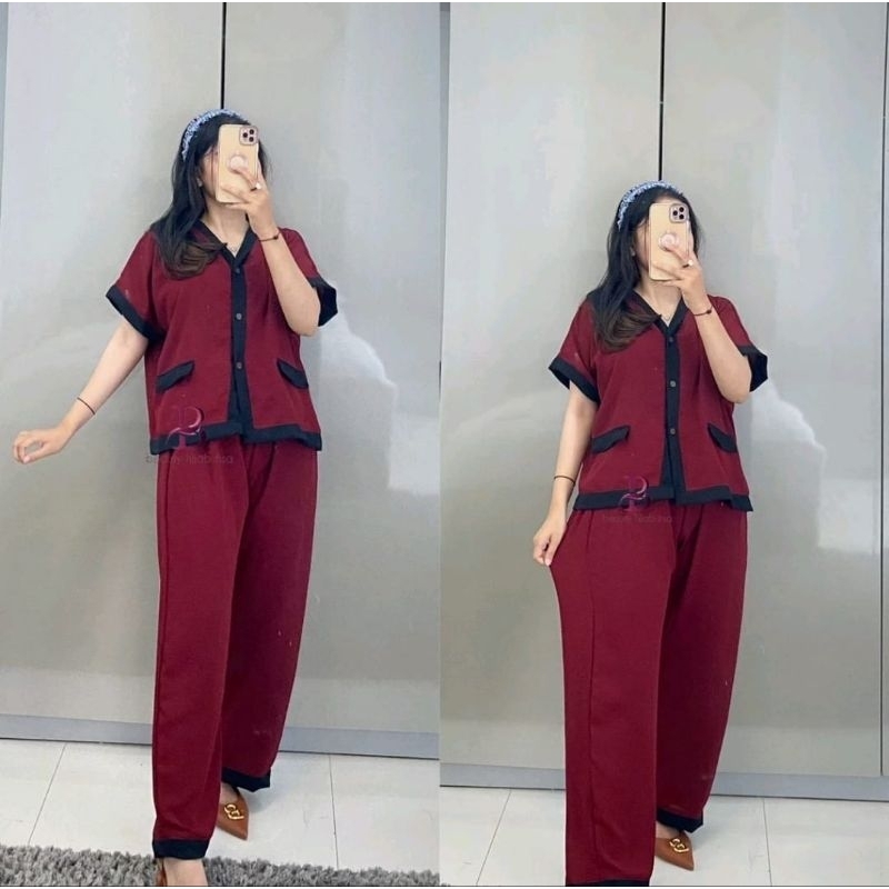 SAVE ONE SET LOZY SHORT SLEEVE/กางเกงขาสั้นผู้หญิงรุ่นล่าสุด 2023//CURRRENT VIRAL TIKTOK