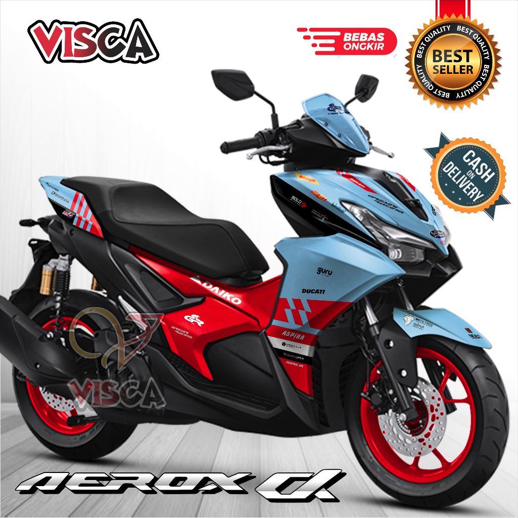 รูปลอก Aerox Alpha Full Body สติกเกอร์ Aerox CX 2025 Cool Striping Aerox Alpha Cx 2025 Variation Dec