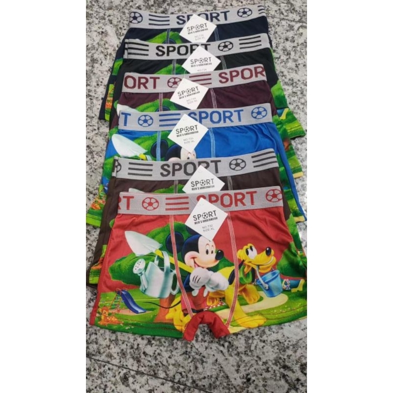 BOYS BOXER UNDERWEAR 2-10 YEARS OLD, COOL, SOFT, พรีเมี่ยม 320 319