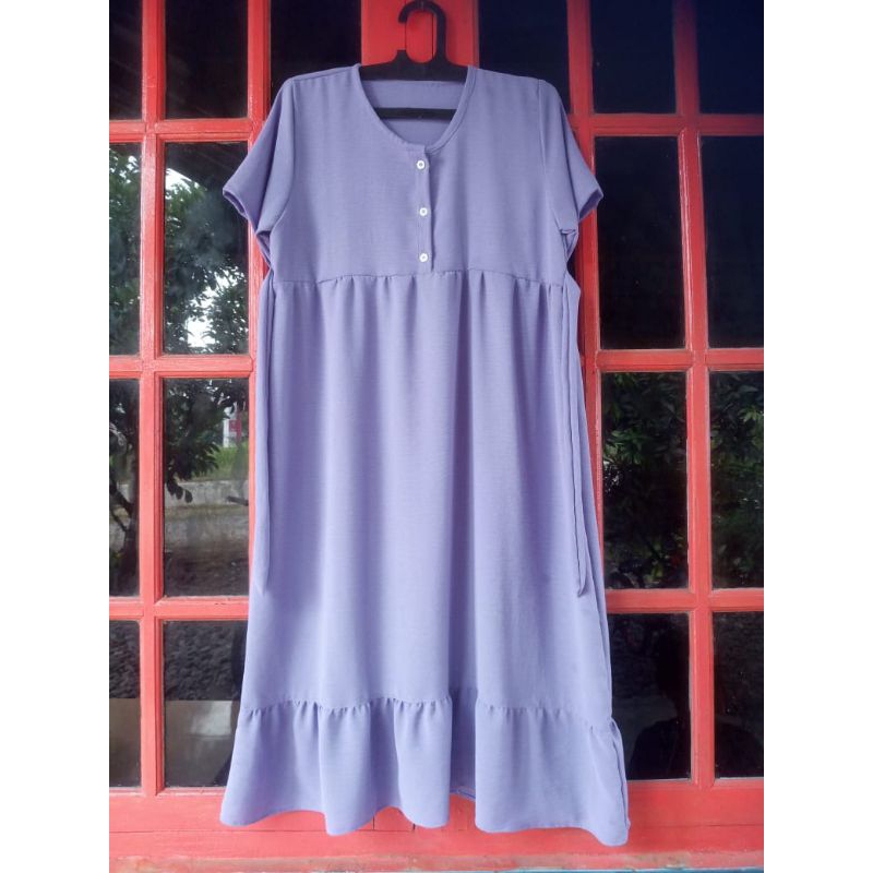 TEENAGE DRESS, ADULT DRESS, CRINKLE WITH BOTTOM Ruffles