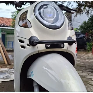 D2 เลเซอร์ด้านหน้า Spotlight Mount Bracket สําหรับ Honda Scoopy Genio Stylo 160 วัสดุเหล็กหนาพรีเมี่ยม