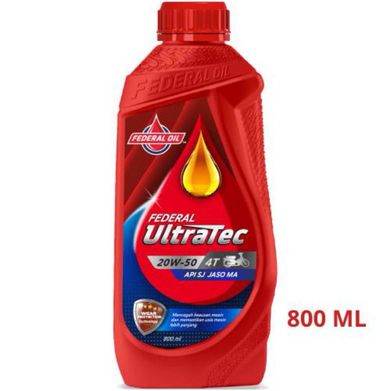 Federal Ultratec SAE 20W-50 API Service SJ JASO MA Net: 1L
