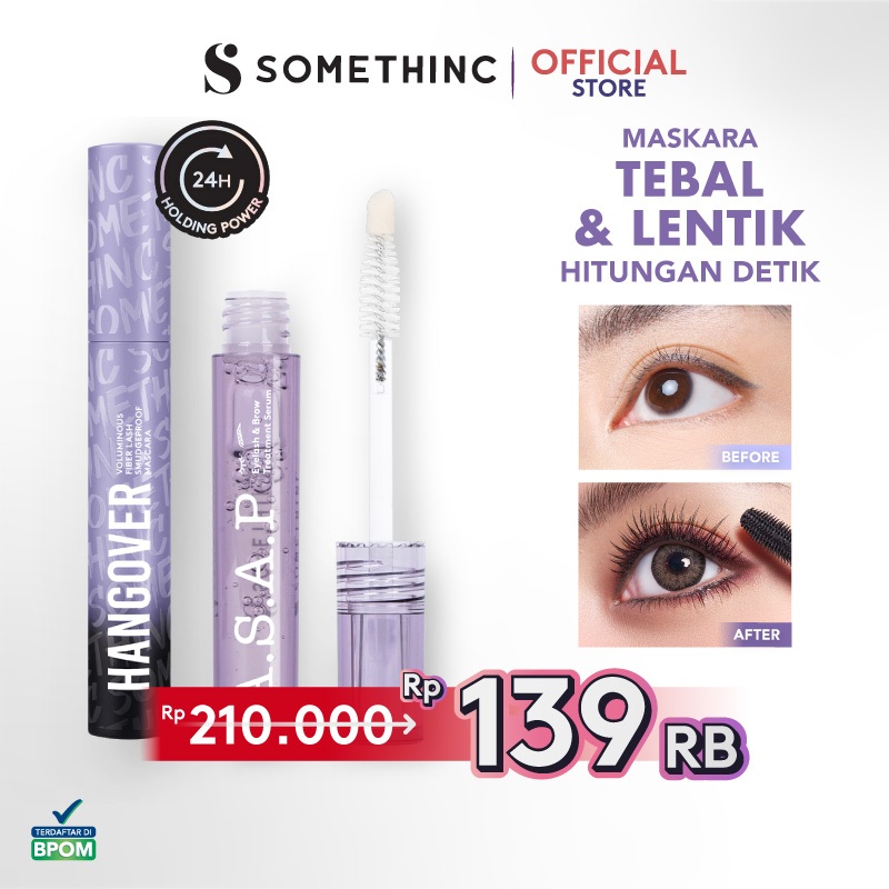 SOMETHINC MAKEUP [2 ชิ้น] Lash-Essential Kit (Lash Lift 4D Curler X Mascara Tipsy / Hangover)
