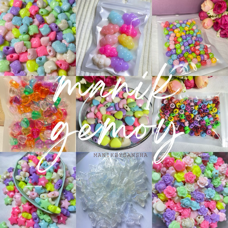 CANDY LETTER BEADS ROUND HEART BUTTERFLY STAR BEADS