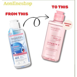 AS Wardah Perfect Bright Tone Up Micellar Water Baru 100ML