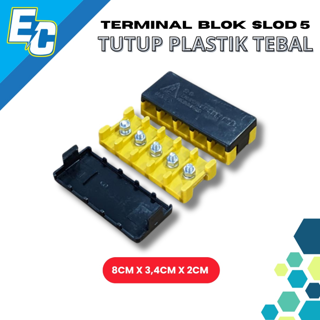 BLDC TO CONTROLLER EBIKE/EMOTOR/ECAR7 สล็อตบล็อก TERMINAL - 5 SLOT TERMINAL