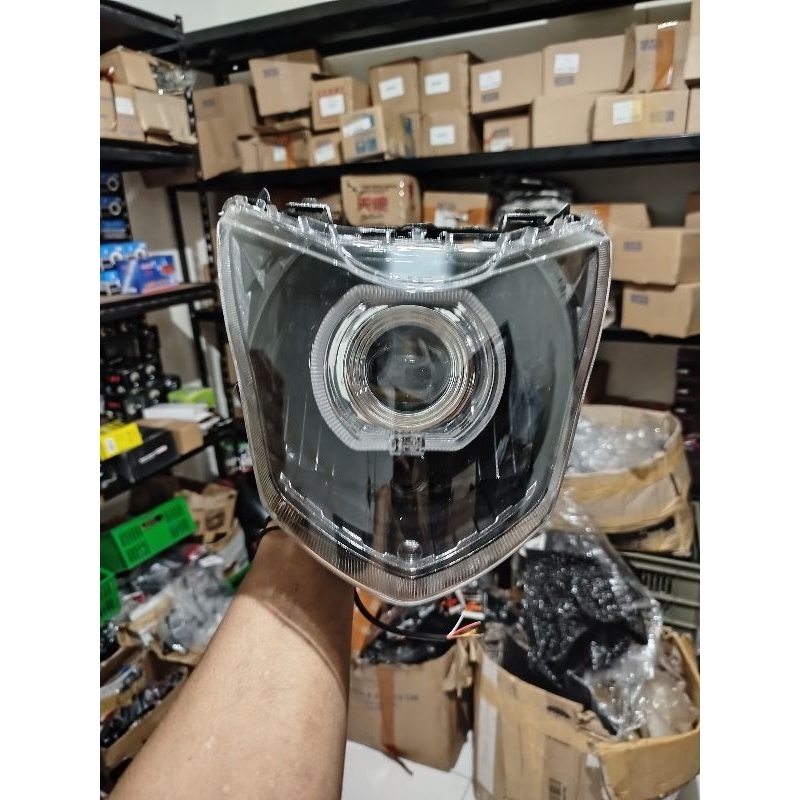 Reflector Plus Mica ไฟหน้ากระจก Verza 150 Old Custom Bild Ala Ala Ala 4.5 นิ้ว พร้อมใช้งาน