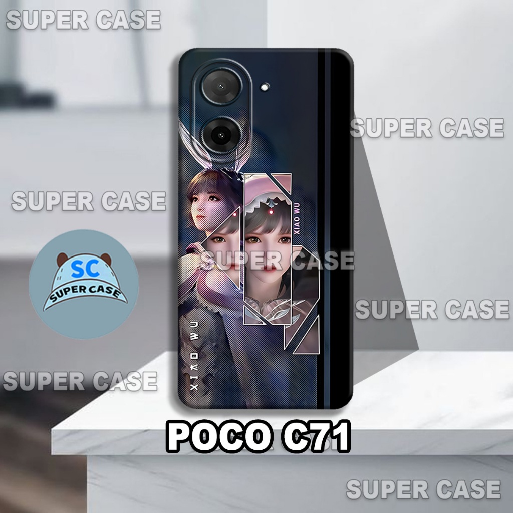 (Q5) Procamera Softcase สําหรับ XIAOMI POCO C71 HP ใหม่ล่าสุด | สาวอะนิเมะ MOTIF | ปลอก XIAOMI POCO 