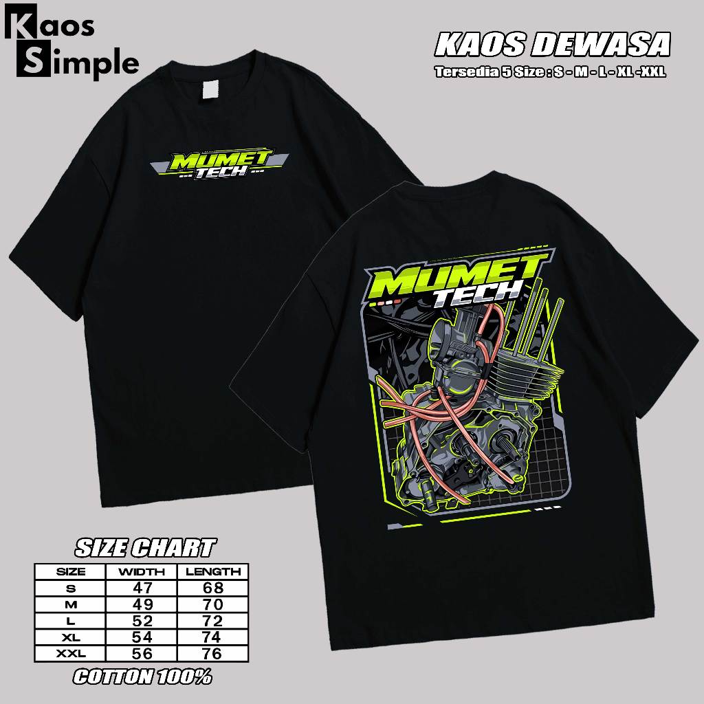 // MUMET TECH MENS DISTRO T-SHIRT // XTREME-STORE