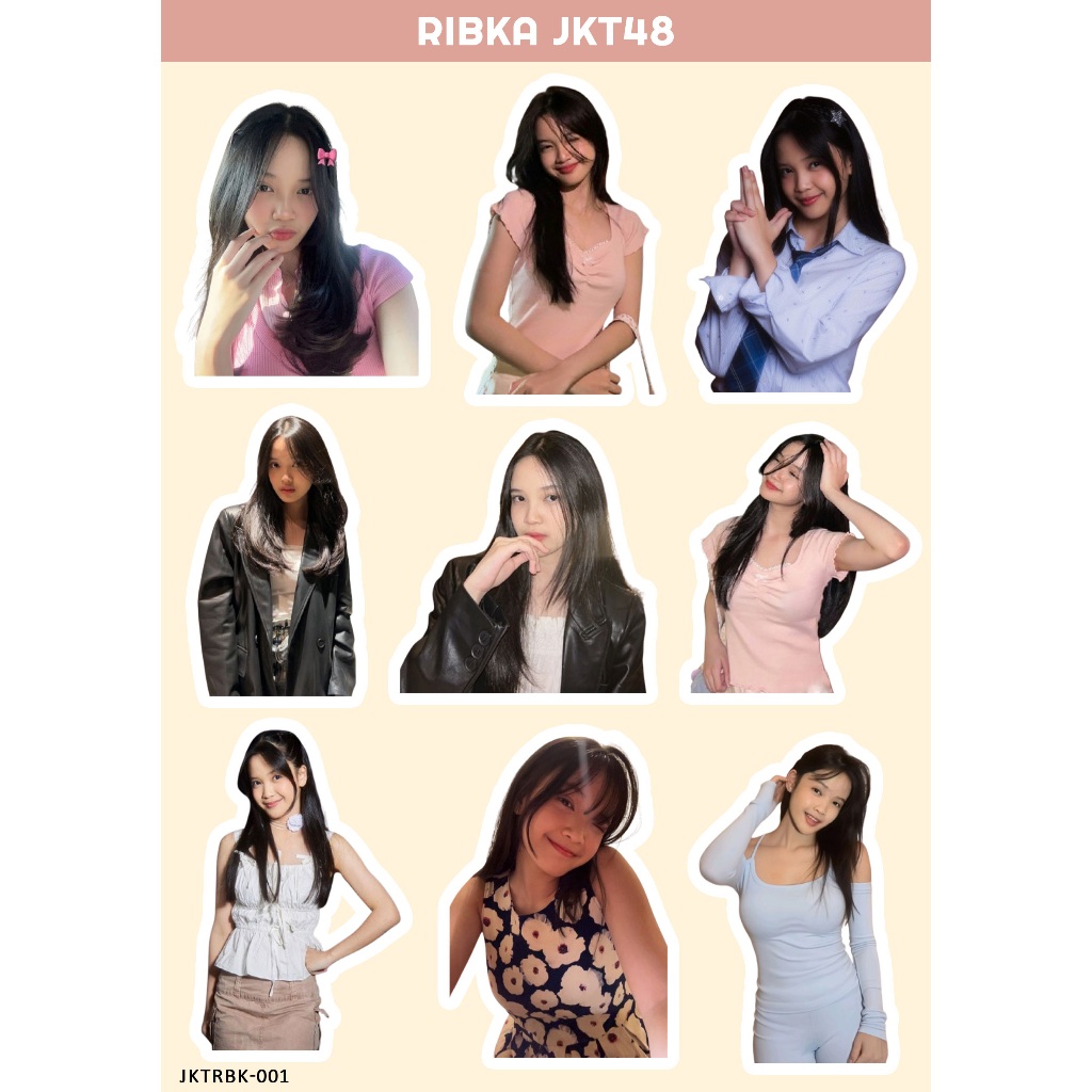 RIBKA สติกเกอร์ JKT 48 I สติกเกอร์ JKT 48 I JKT 48 ใหม่ ERA I สติกเกอร์ RIBKA JKT48 I สติกเกอร์ HOLO