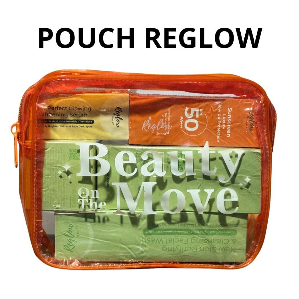 Reglow Exclusive Pouch Skincare Cosmetic Makeup Bag Original