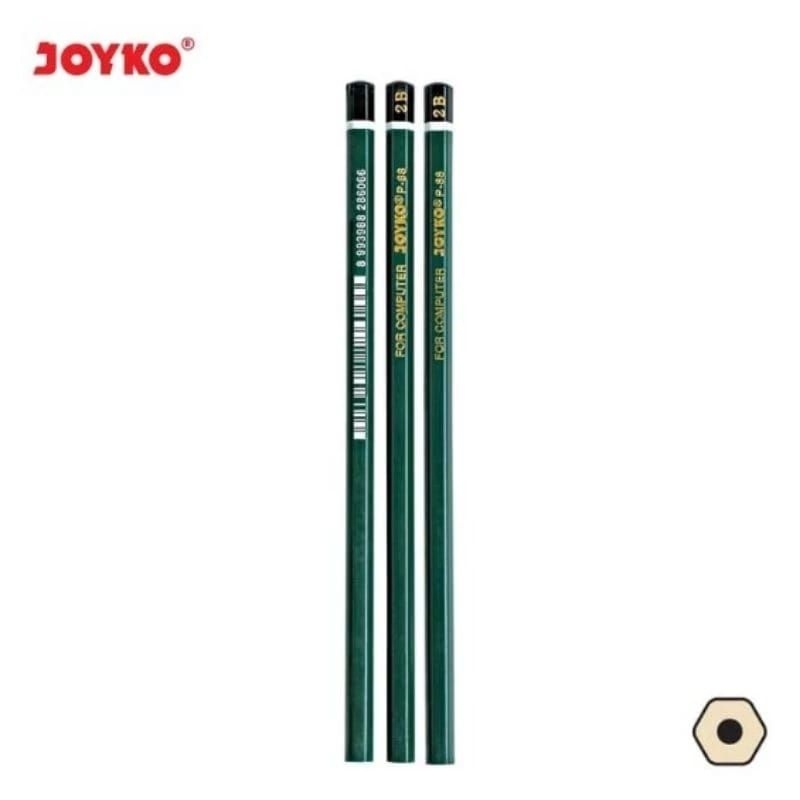 HIJAU Joyko P-88 2B Pencil Green Computer Exam 2B Pencil