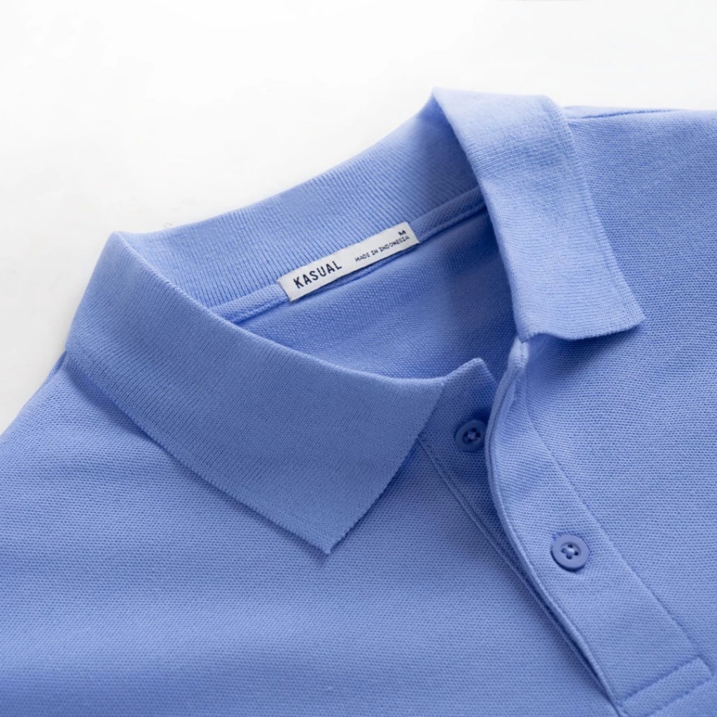 KASUAL เสื้อโปโลผู้ชาย สีน้ำเงิน