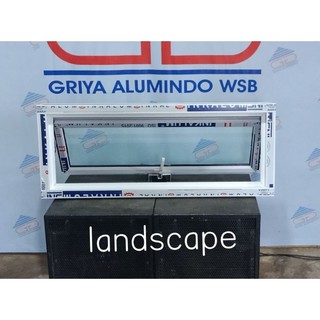 jendela aluminium ukuran 30×100