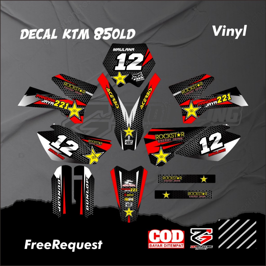 สติ๊กเกอร์ดีคอล KTM 85 OLD FULL BODY DECAL KLX KTM 85 สติ๊กเกอร์ OLDDECAL VARIATION KTM 85