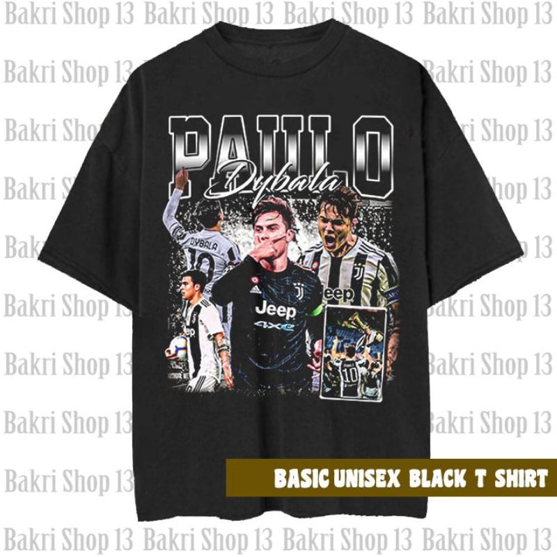 Paulo DYBALA Vintage Wash Paulo Dybala Argentina เสื้อยืดฟุตบอล Unisex