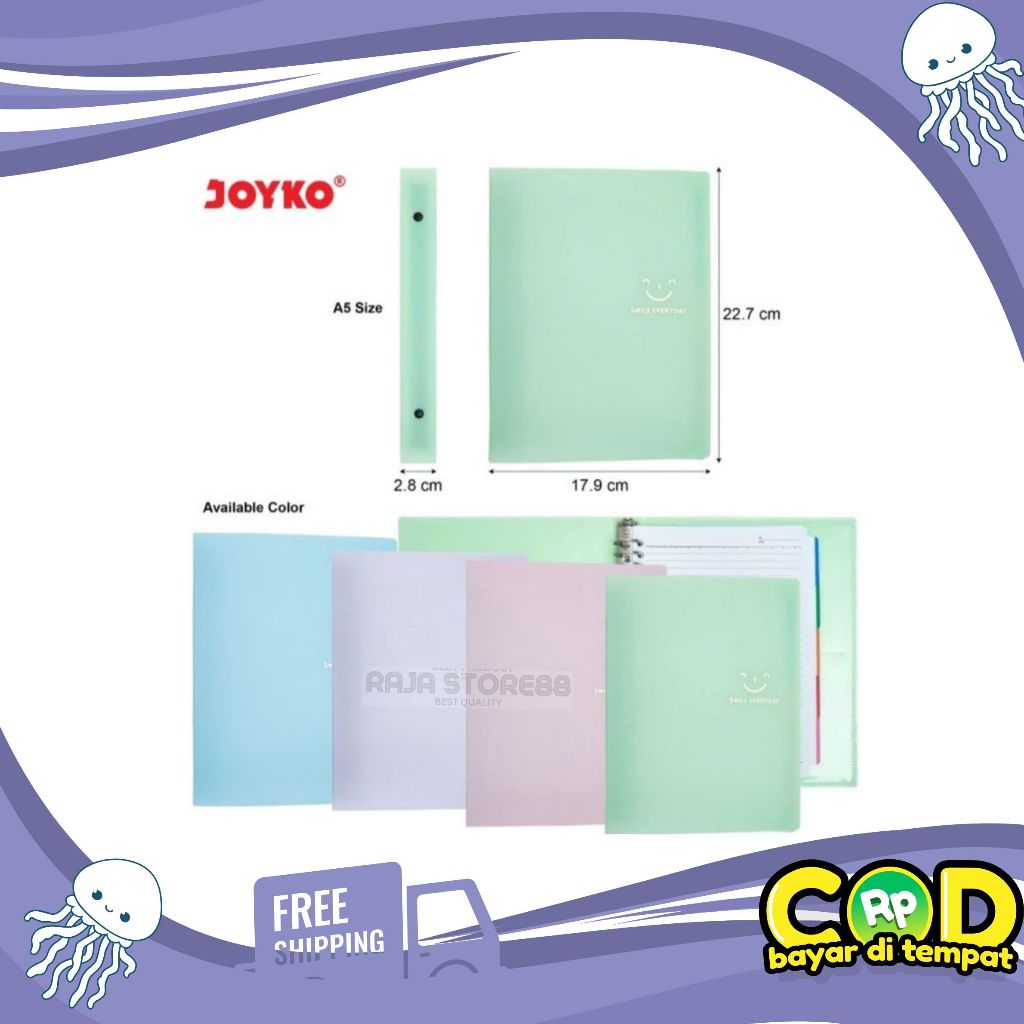 Joyko B5 Binder Note Folder สีธรรมดา (ชิ้น)
