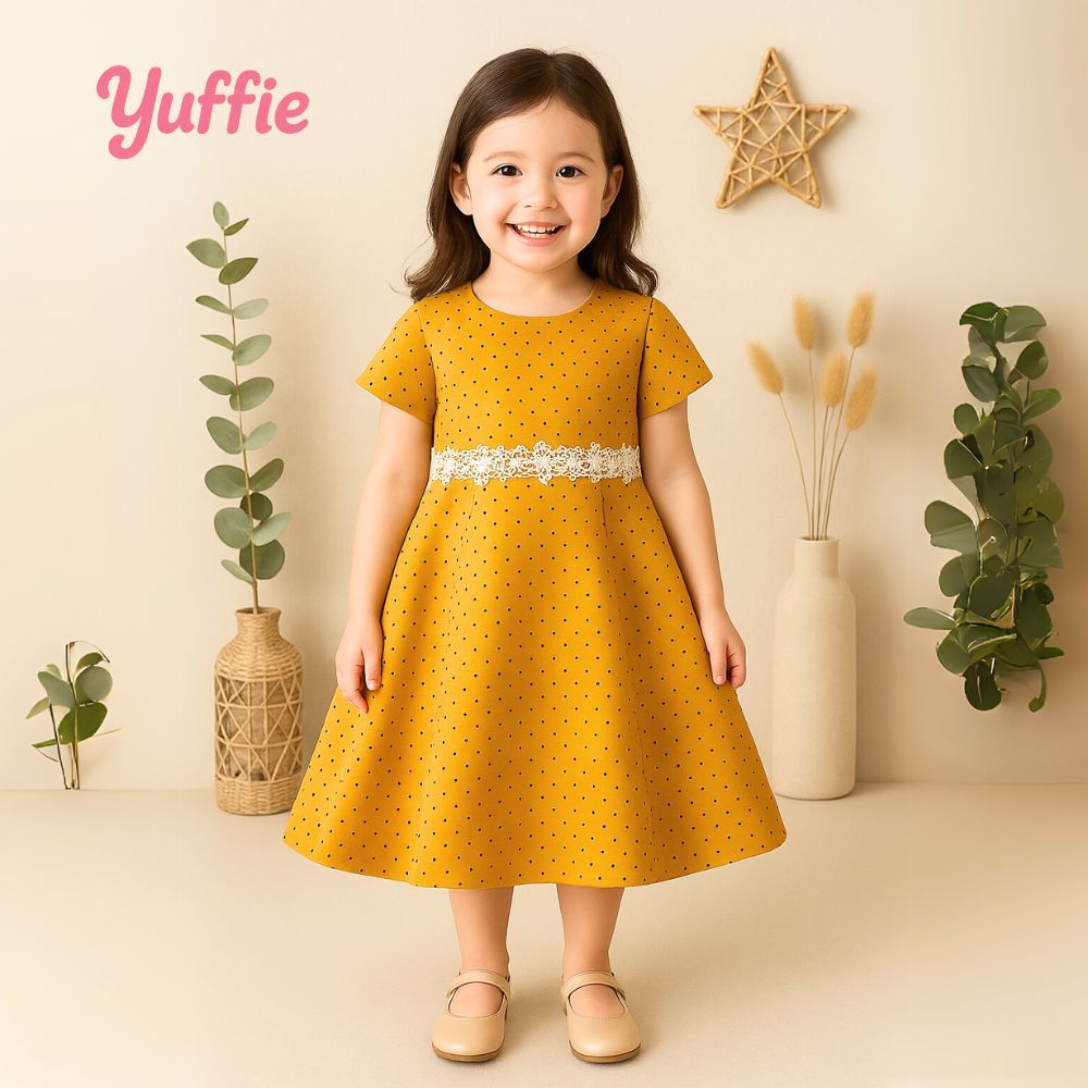 ชุดเดรสปาร์ตี้เด็กผู้หญิง YUFFIE 4395 | เดรสน่ารัก&เรียบหรู 1-12 ปี