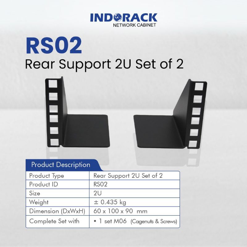 RS02 - รองรับหลัง INDOACK Rack Server 2U