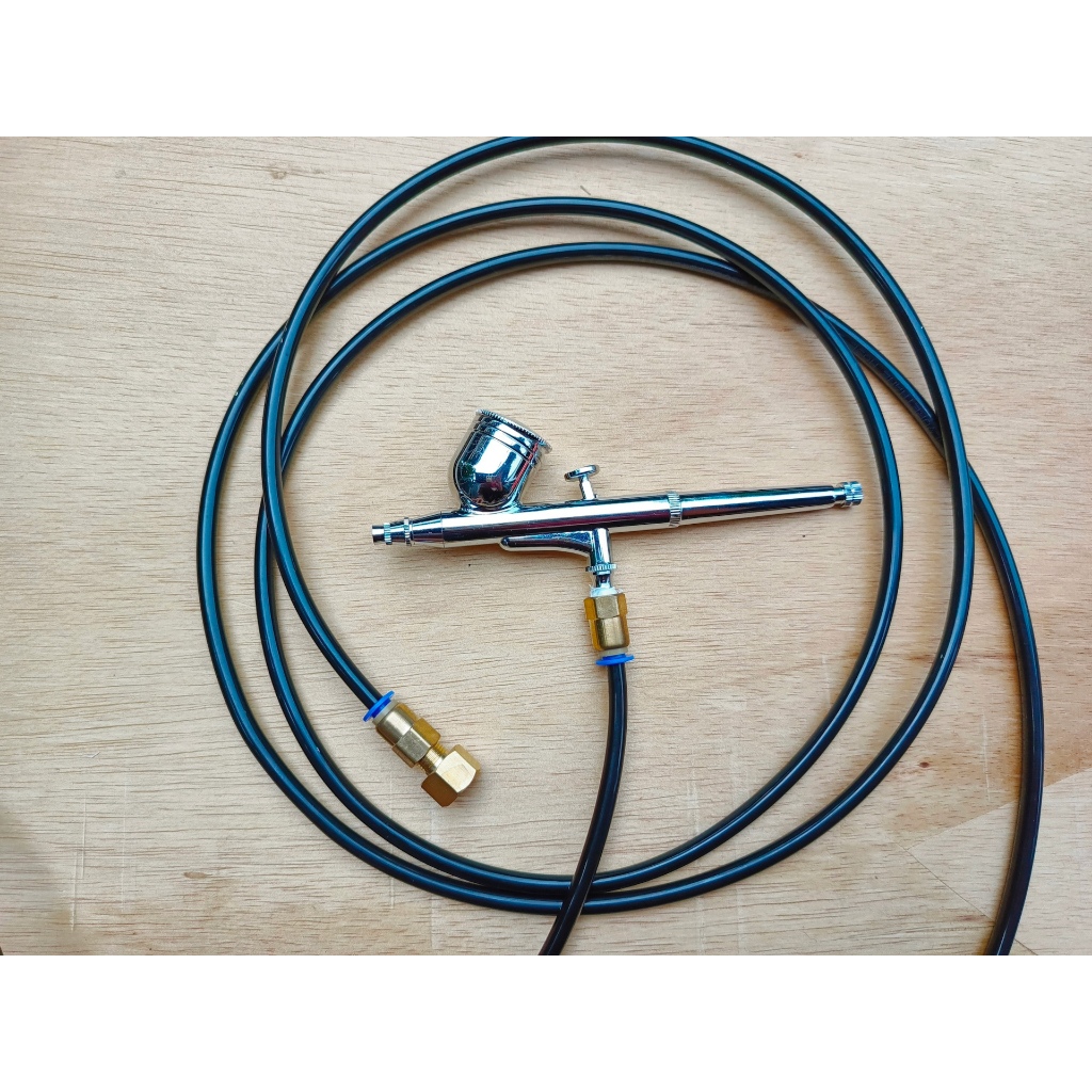Airbrush Hose Penbrush PU Pipe 1/8" x 1/4" BSP Adapter