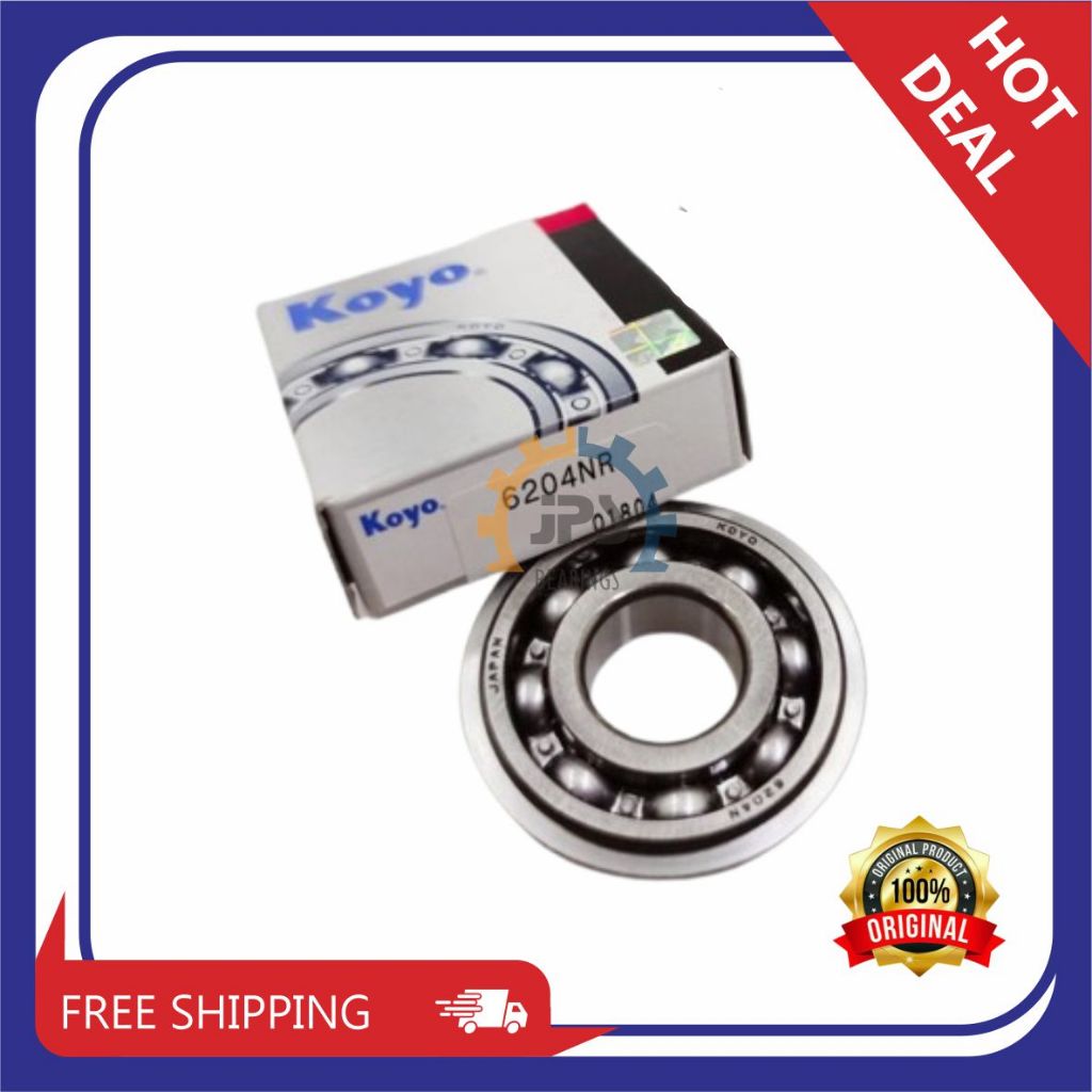 LAKER BEARING 6204 NR LAHER TRANSMISSION RING KOYO JAPAN