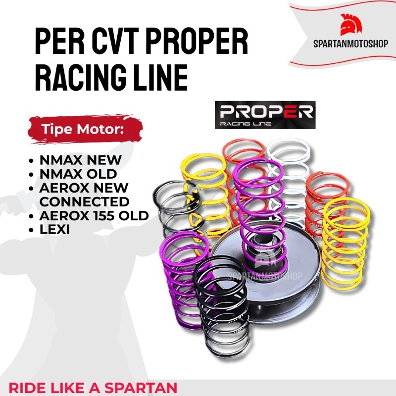 CVT Spring Nmax 155 Aerox เก่าใหม่เชื่อมต่อ Nmax Neo Lexi 125 155 PROPER RACING LINE 2DP B65 B8R