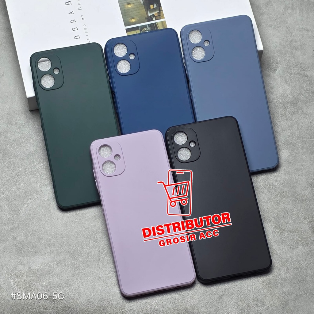 SAMSUNG A06 5G กรณี MACAROON SQUARE EDGE SOFT CASE LIQUID EDGE SAMSUNG A06 5G MS-1