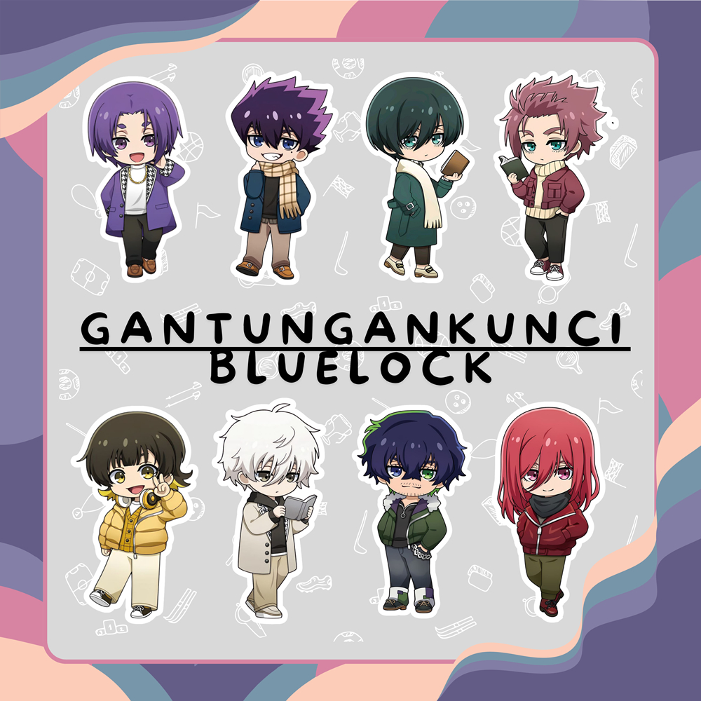 GANTUNGAN BLUE LOCK KEYCHAIN / BLUE LOCK BRACELET / BLUE LOCK PHONE STRAP