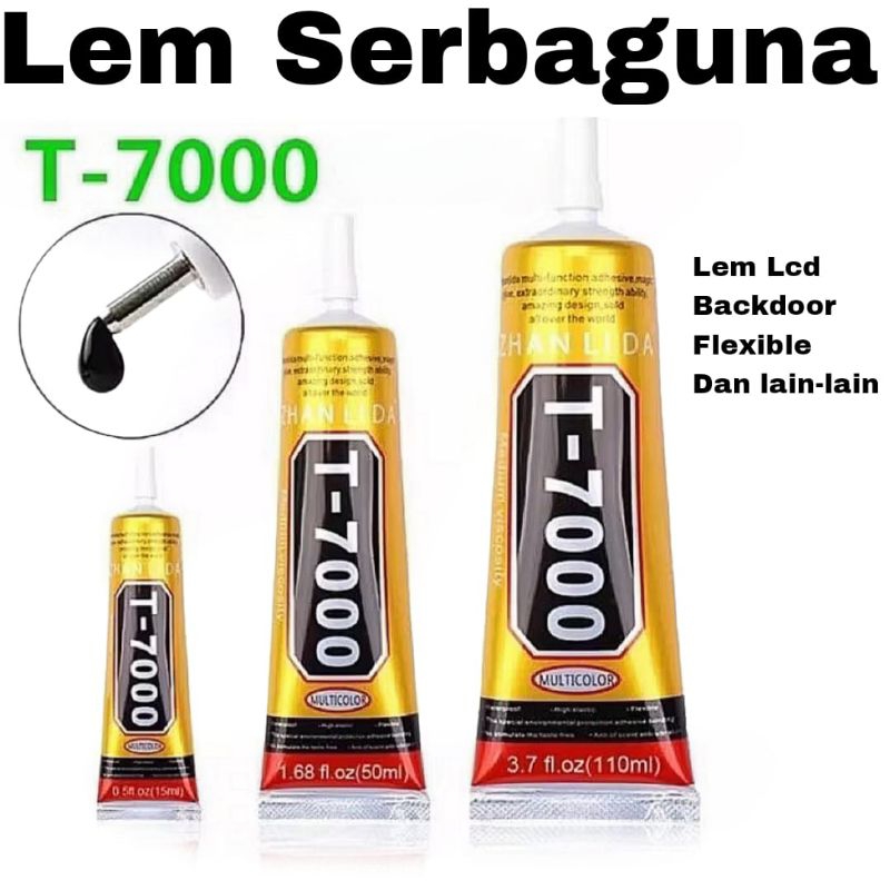 T7000 T 7000 หน้าจอสัมผัส LCD อเนกประสงค์ กาวสีดํา 15ML 50ML 110ML