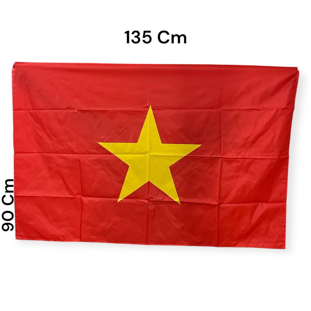 Lancar Jaya Adventing Vietnam Flag 90x135 cm Premium Asahi Material + Tie Rope / Vietnam Asahi Premi