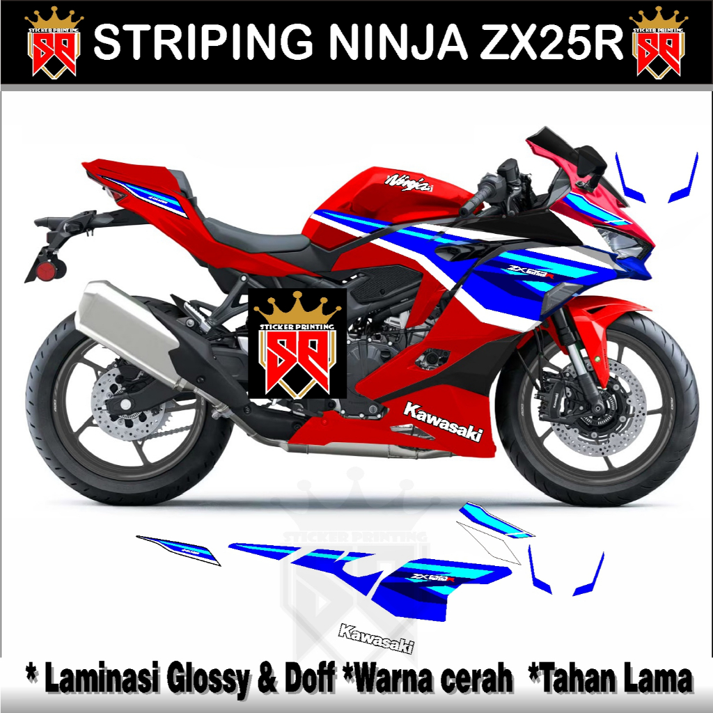 Ninja Zx25r Livery Tree Color Gp/Decals Sticker Ninja Zx 25r