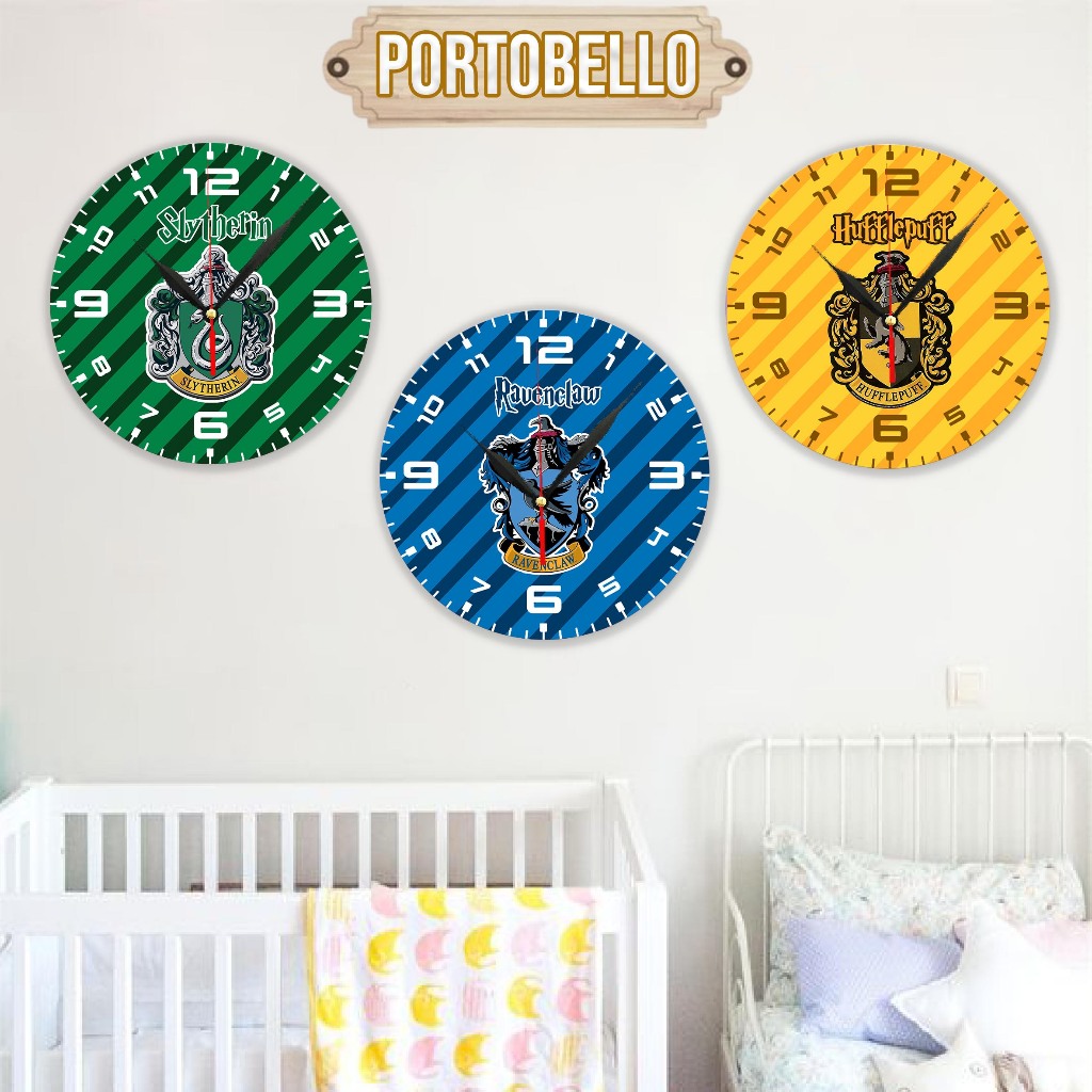 MESIN [WALL CLOCK] Wood Motif H4RRY P0TTER 3 COLOR เครื่องนาฬิกาตกแต่งผนัง