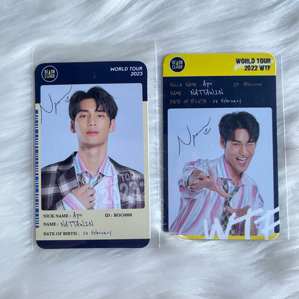 [GET ALL] Photocard อย่างเป็นทางการ Apo Nattwin Benefit KinnPorsche World Tour KinnPorsche BeOnCloud