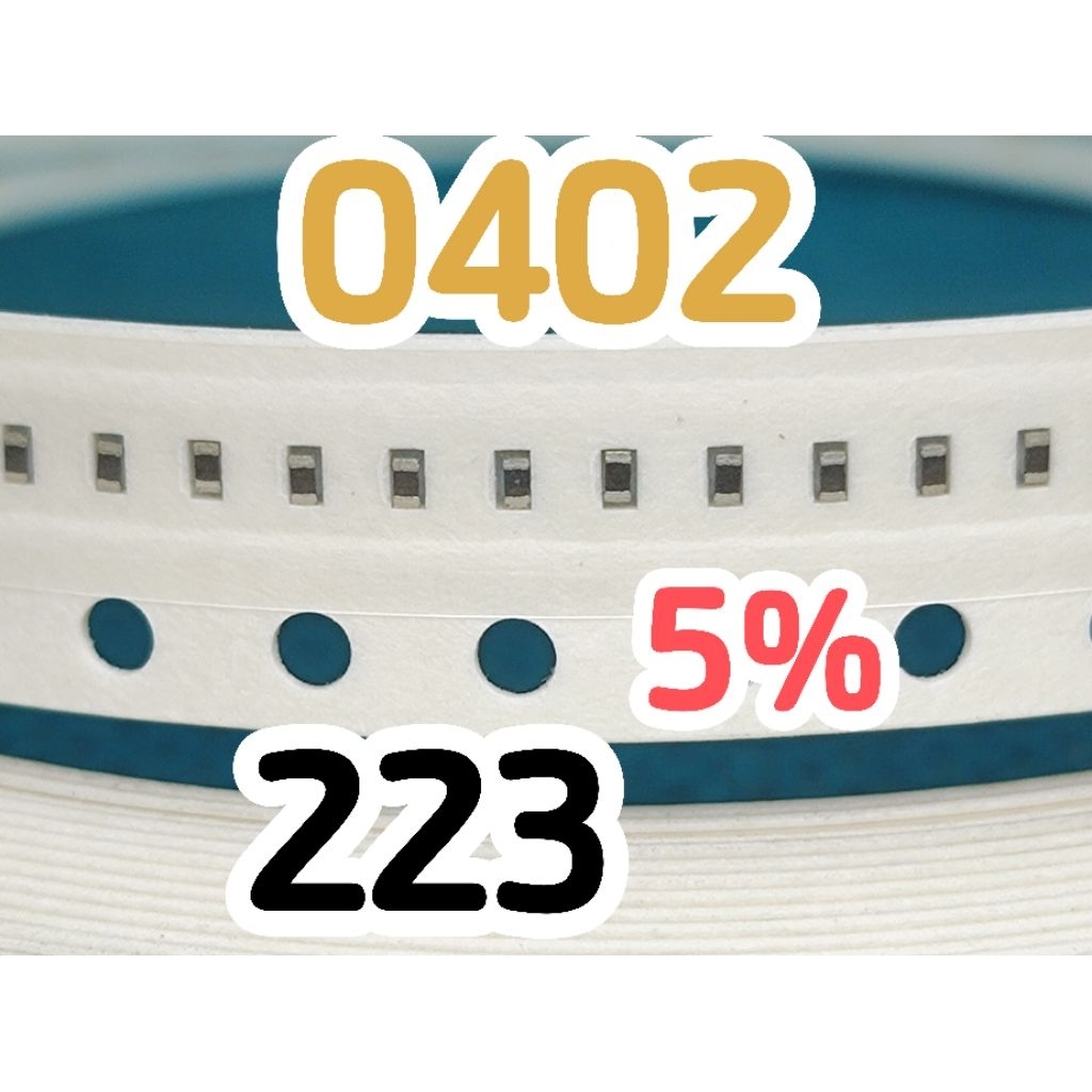 10 ชิ้น ตัวต้านทานชิป smd 223 22K ขนาด 0402 1005 5% 22Kohm 22 Kohm 22K ohm