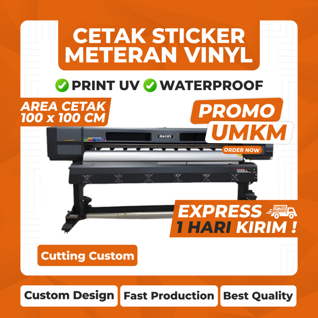 สติ๊กเกอร์พิมพ์แบบกําหนดเองโดย METER UV VINYL GLOSSY