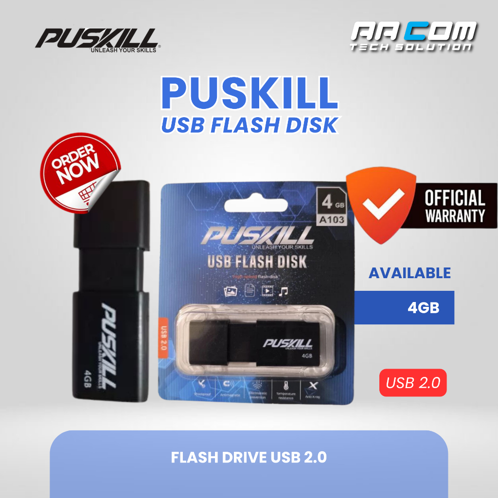 PUSKILL 4GB FLASHDISK - ดิสก์แฟลช USB