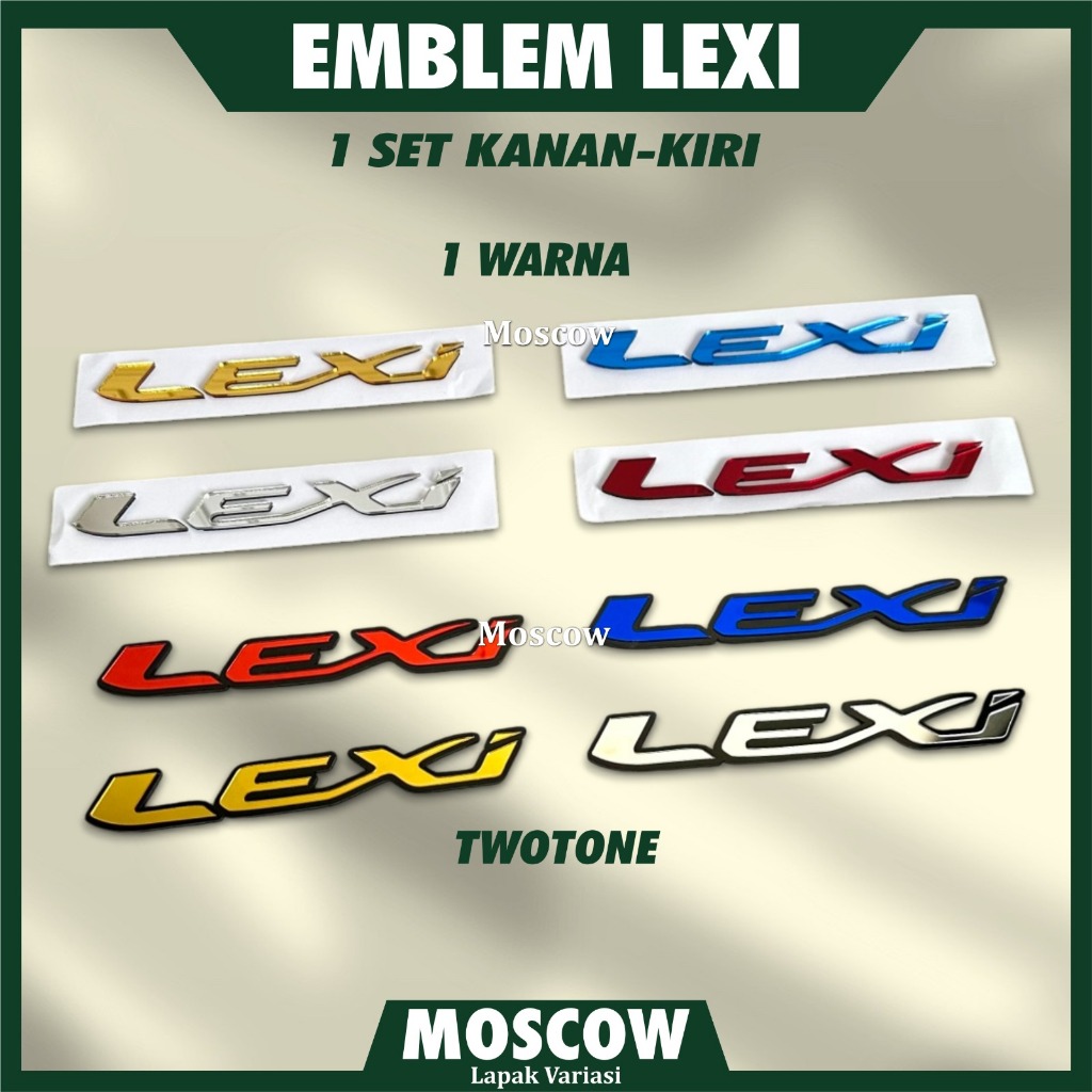 MERAH YAMAHA LEXI EMBLEM (2PCS) LEFT RIGHT LEXI RAISED STICKER GLASS STICKER 3D LOGO BODY MIRROR STICKER ACRYLIC LEXI 155 125 โลโก้เหมาะสําหรับ ALL YAMAHA LEXI MOTORCYCLES BLUE GOLD RED SILVER DECAL 3D RAISE โลโก้ 2 มม. สติกเกอร์ติดกระจก