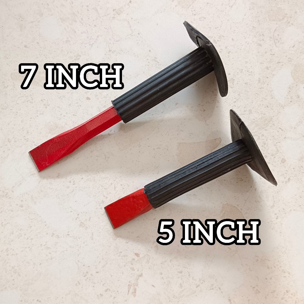 [7 INCH] 7 INCH RUBBER CAP CONCRETE CHISEL