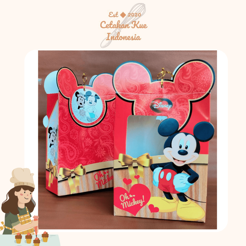 {CKI} กล่องบรรจุภัณฑ์ Mickey Minnie Karun ขัดขวางของขวัญวันเกิด
