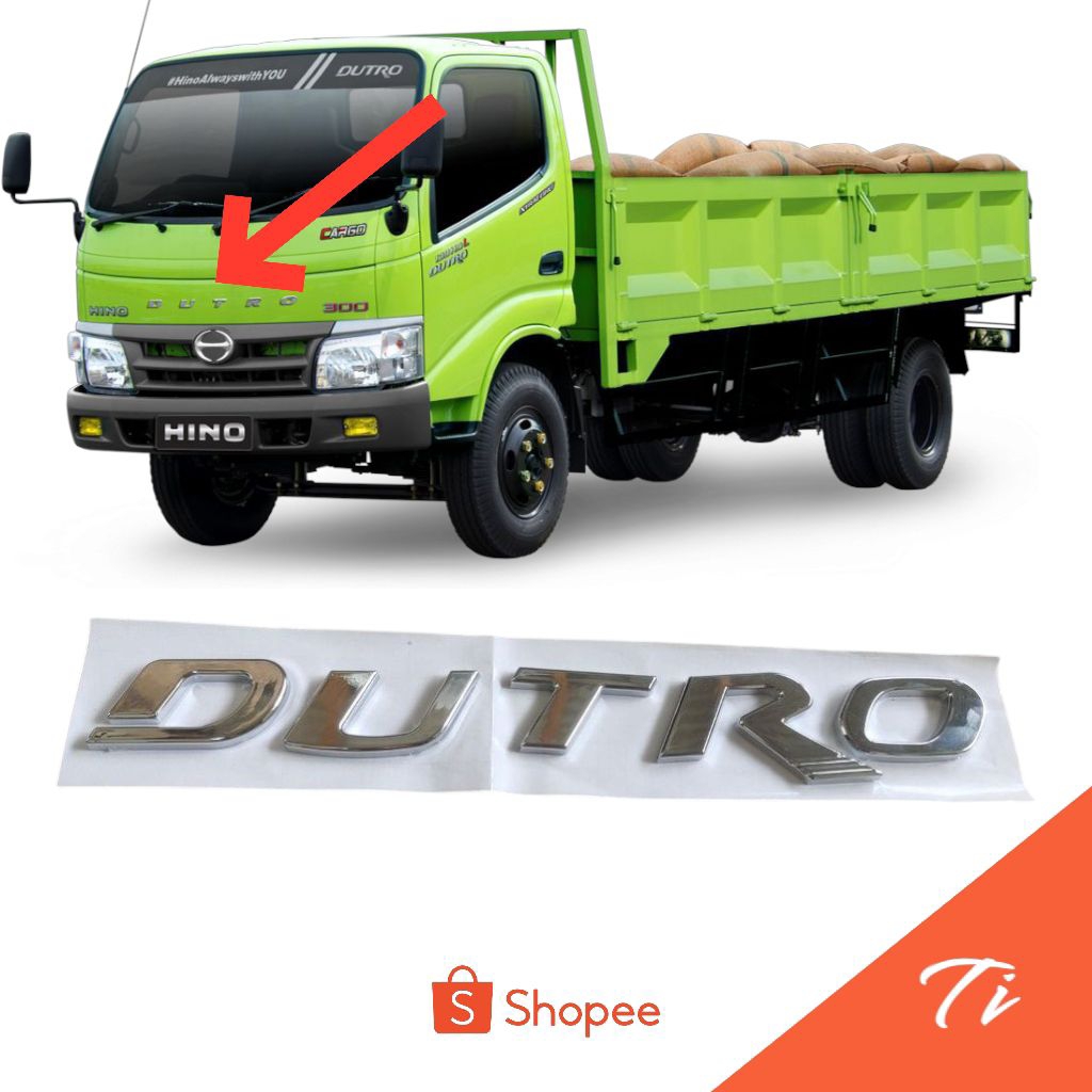 Emblem dutro hino 300 โครเมียมนูน
