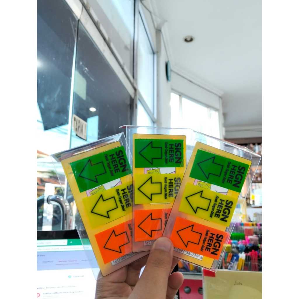 STICKY NOTE SIGN HERE / STICKY NOTE SIGN / STICKY NOTE SIGN