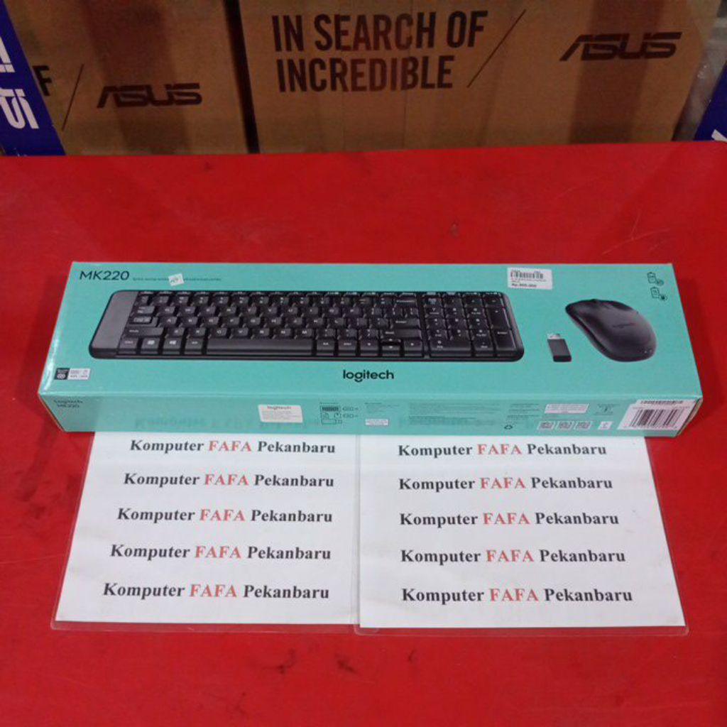 คีย์บอร์ดไร้สาย + เมาส์ Logitech MK220 ดั้งเดิม