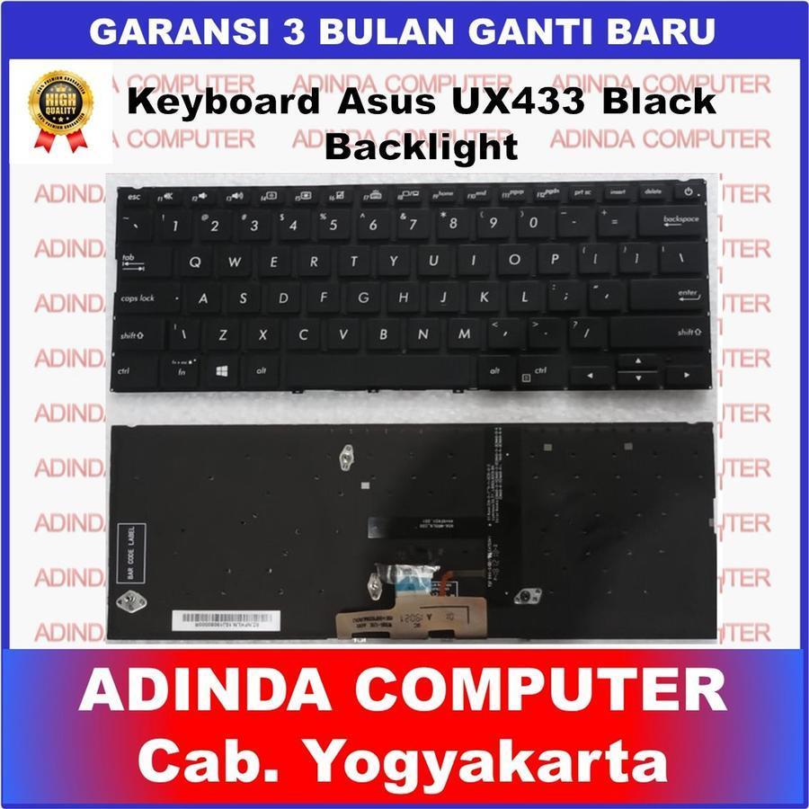 Asus Zenbook 14 UX433 UX433f UX433fa UX433flc คีย์บอร์ดแบ็คไลท์สีดํา